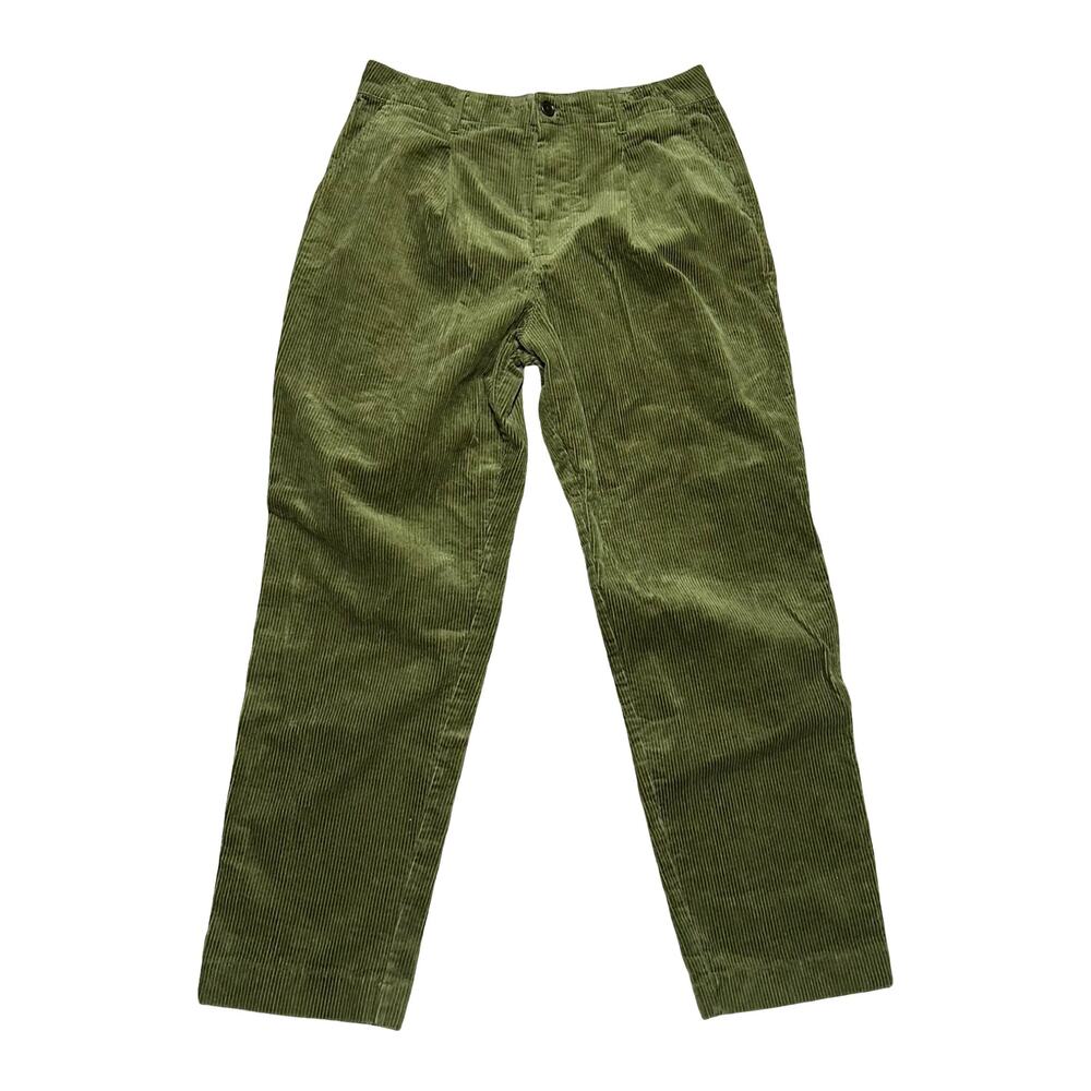 Alex Mill Boy Pants Rugged Corduroy Womens 14 Olive Green Academia Preppy